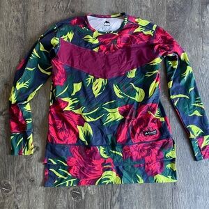 Burton Multicolor Camouflage Long Sleeve Top